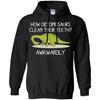 DINOSAURS - Dinosaurs Clean Their Teeth Awkwardly Funny Animals T Shirt & Hoodie